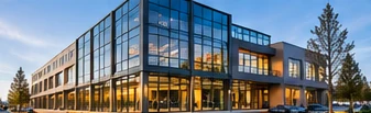 Commercial building exterior and structural design reference